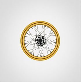 Аксессуар Moto Morini. Диск колесный передний (золотой)